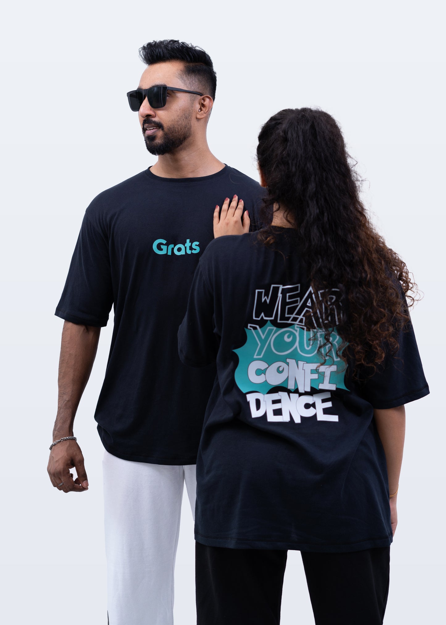 G Rats Oversized Crew Neck Tee - Elephant Black -Single Jersey -Unisex