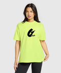 Oversized Baggy Crew Neck Tee - Ladies