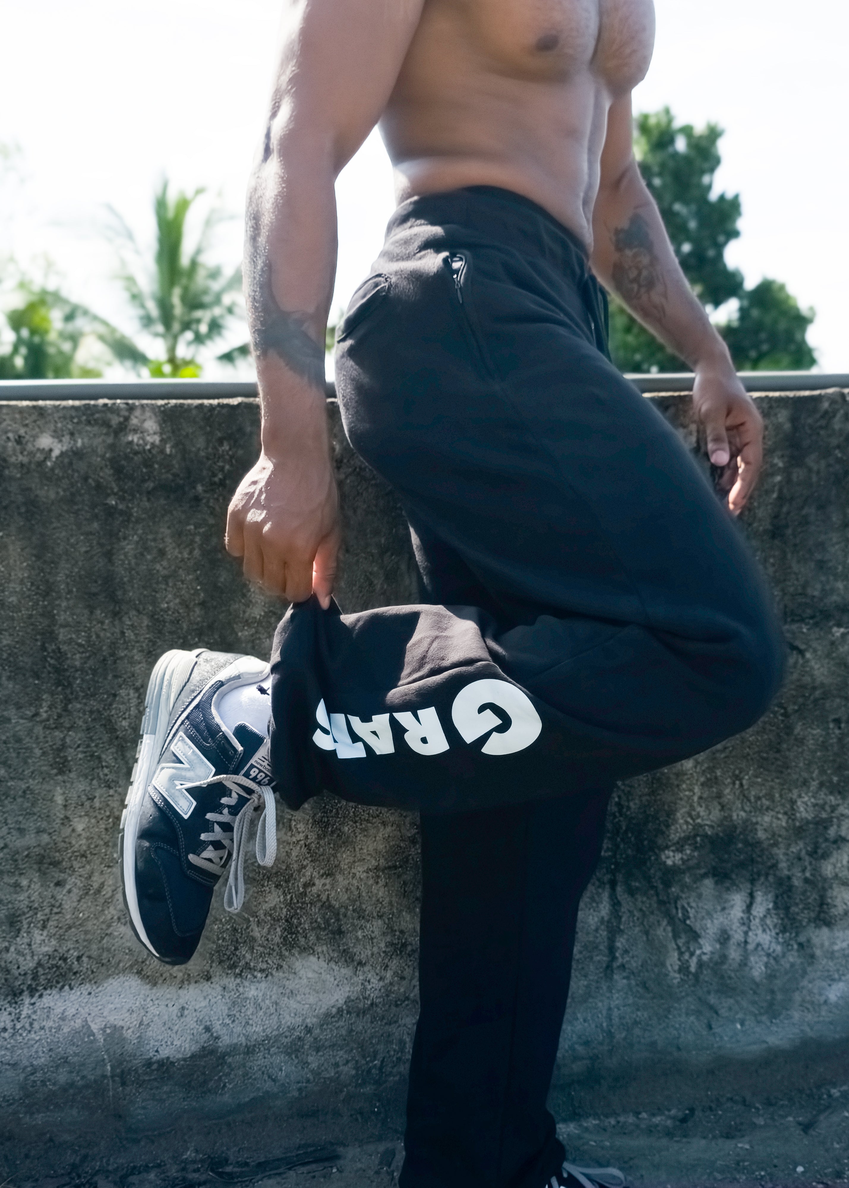 Toji Fushiguro’s Style Training Sweatpants - Baggy Fleece - Gents * Free Shipping