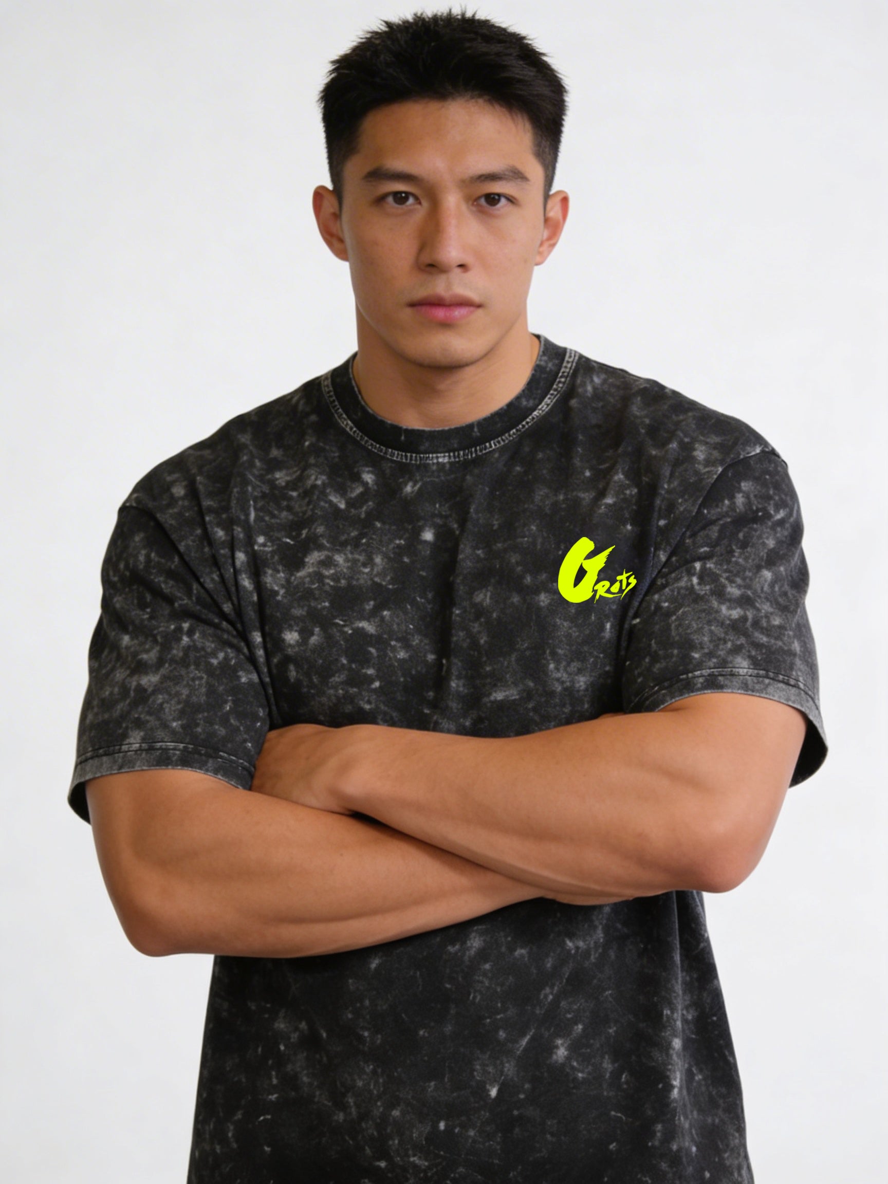 Vintage Acid Wash Drop-Shoulder Tee - Unisex - Limited