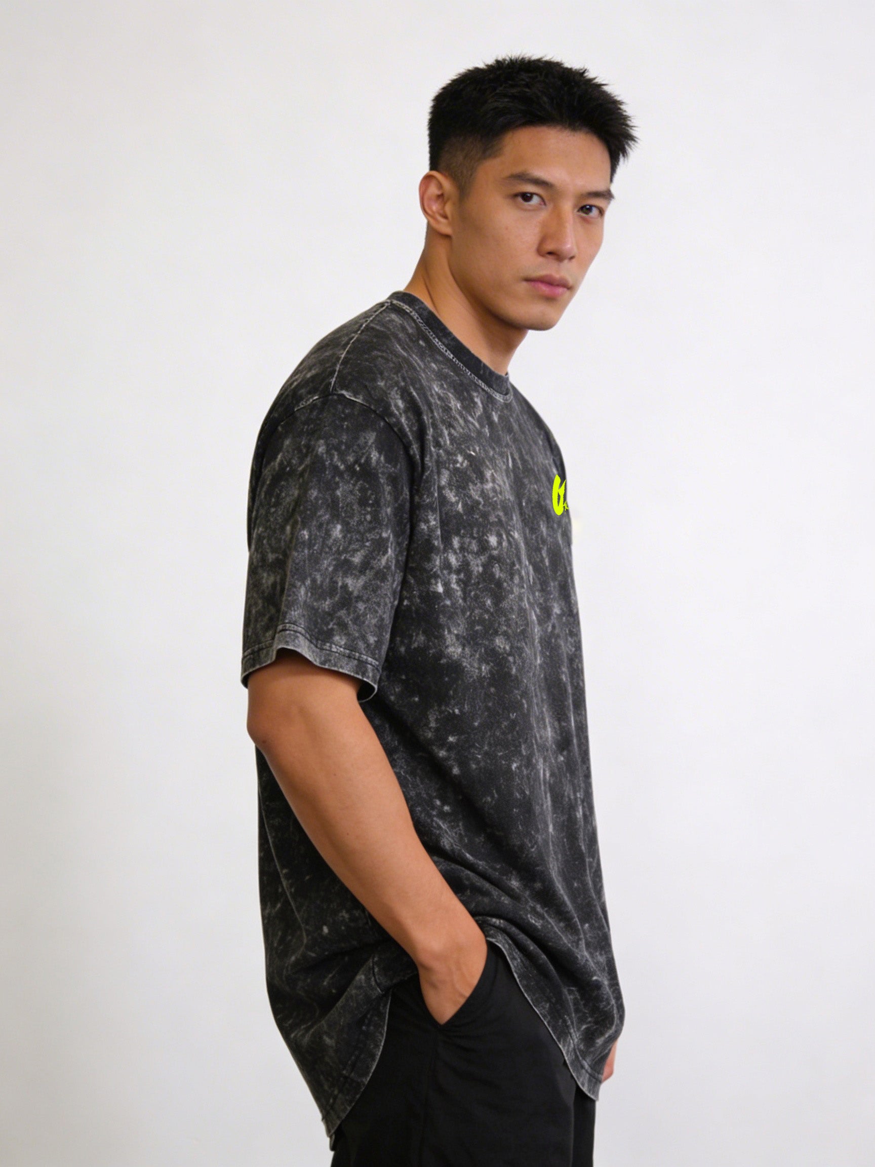 Vintage Acid Wash Drop-Shoulder Tee - Unisex - Limited